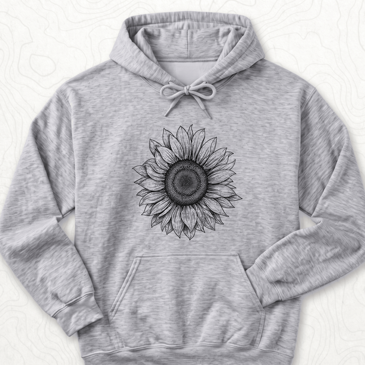 Sunflower Sketch Hoodie - Sport Grey