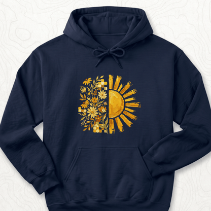 Sunflower Sunshine Hoodie - Navy