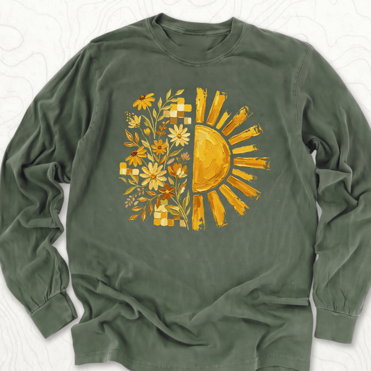 Sunflower Sunshine LS T-shirt - Hemp