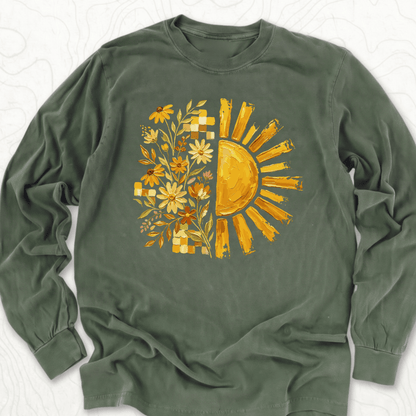 Sunflower Sunshine LS T-shirt - Hemp