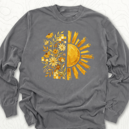 Sunflower Sunshine LS T-shirt - Pepper