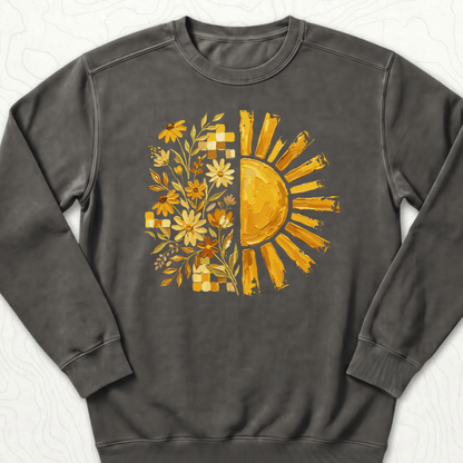 Sunflower Sunshine Sweatshirt - Pepper