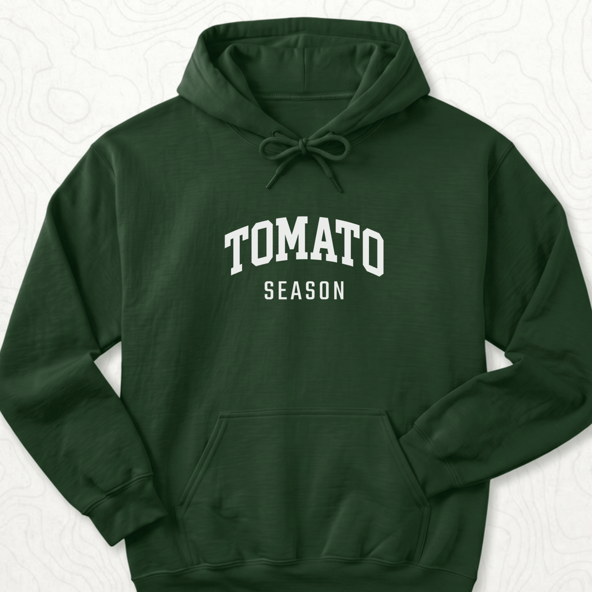 Tomato Season Hoodie - Forest Green