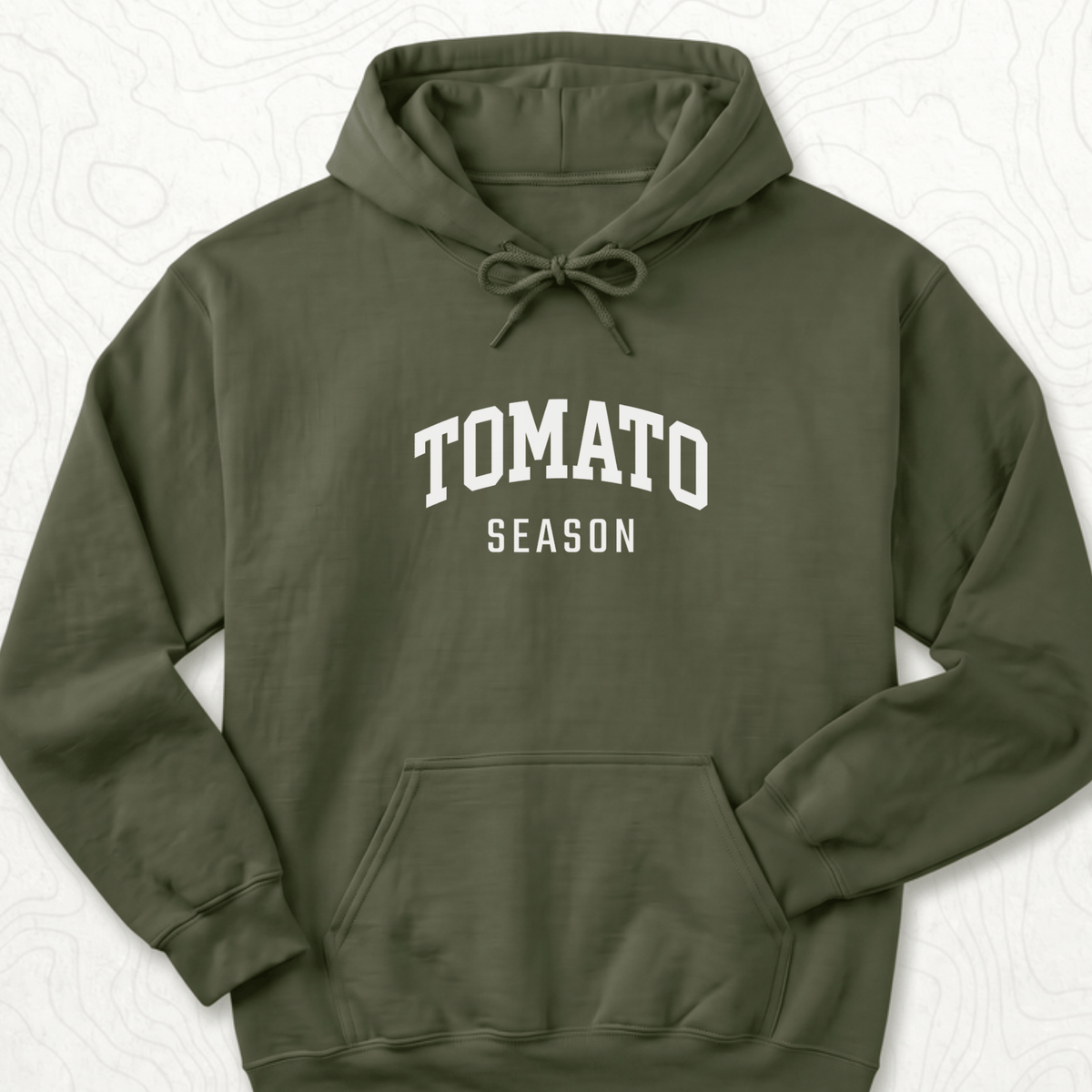 Tomato Season Hoodie - Military Green