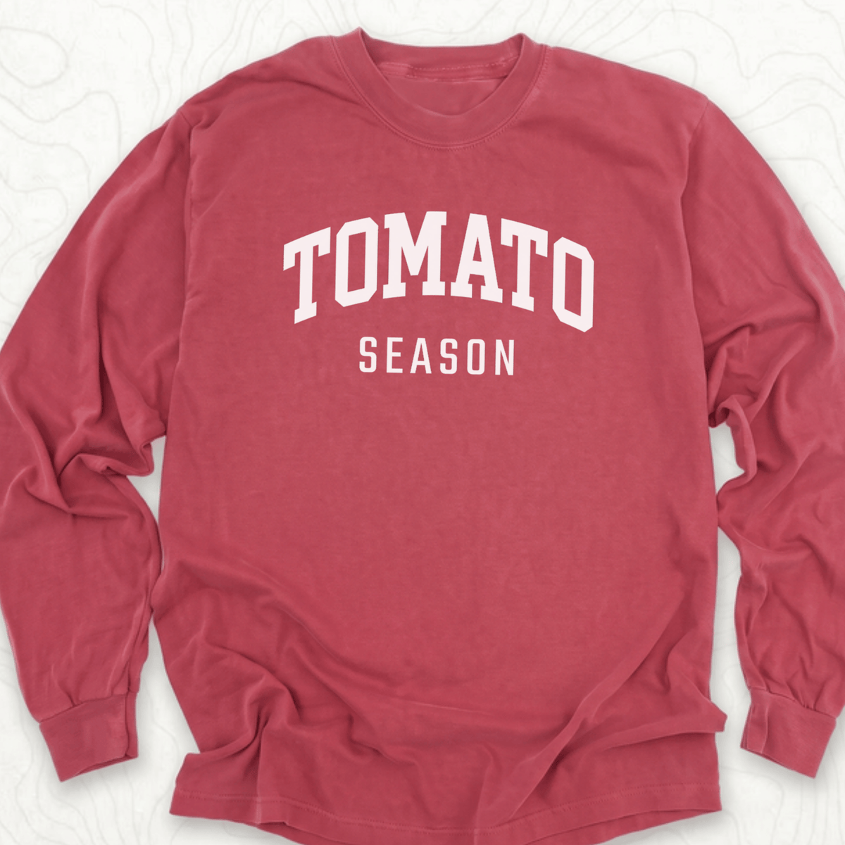 Tomato Season LS T-shirt - Crimson