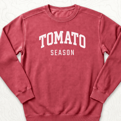 Tomato Season Sweatshirt - Crimson