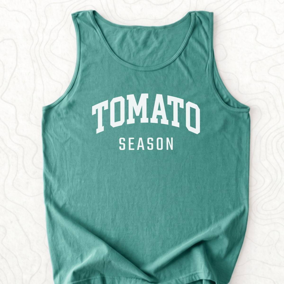 Tomato Season Tank Top - Light Green