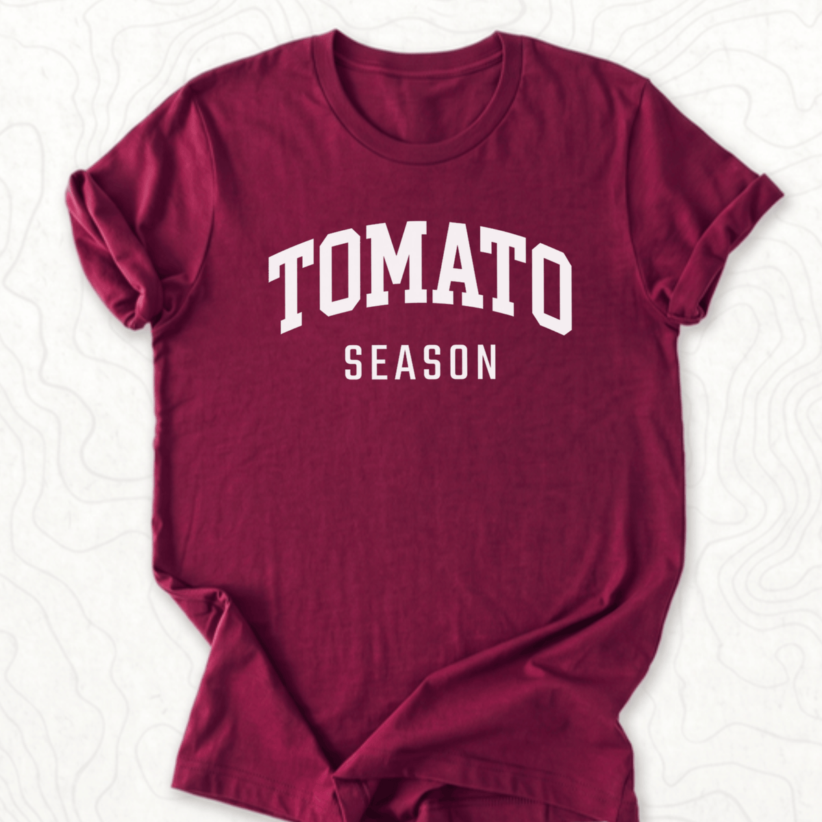 Tomato Season Tee - Maroon