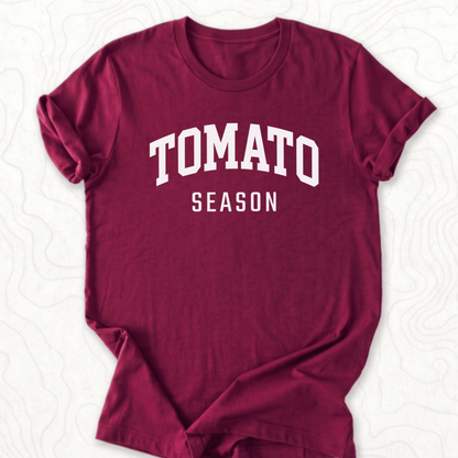 Tomato Season Tee - Maroon