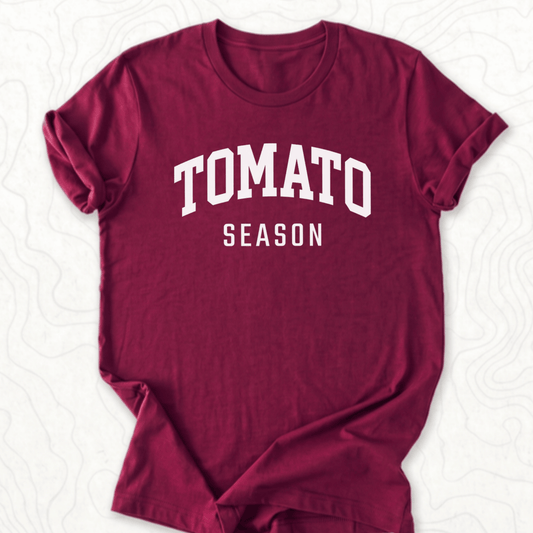 Tomato Season Tee - Maroon