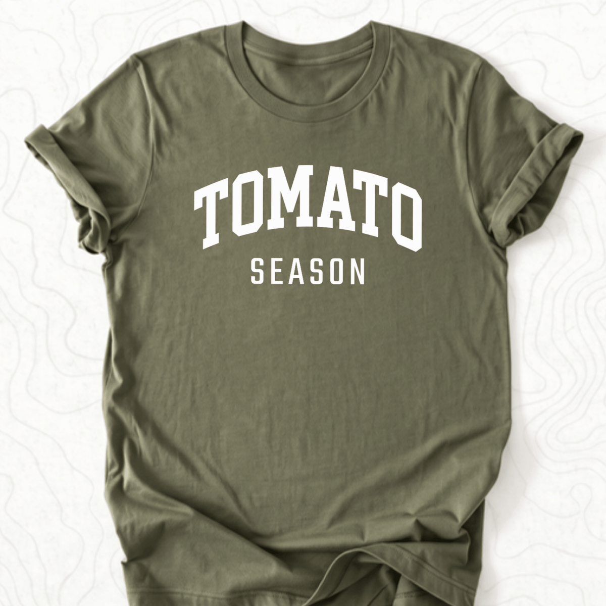 Tomato Season Tee - Military Green