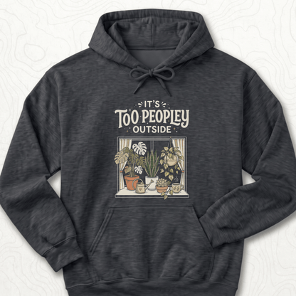 Too Peopley Outside Hoodie - Dark Heather