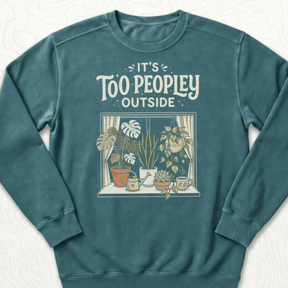 Too Peopley Outside Sweatshirt - Blue Spruce
