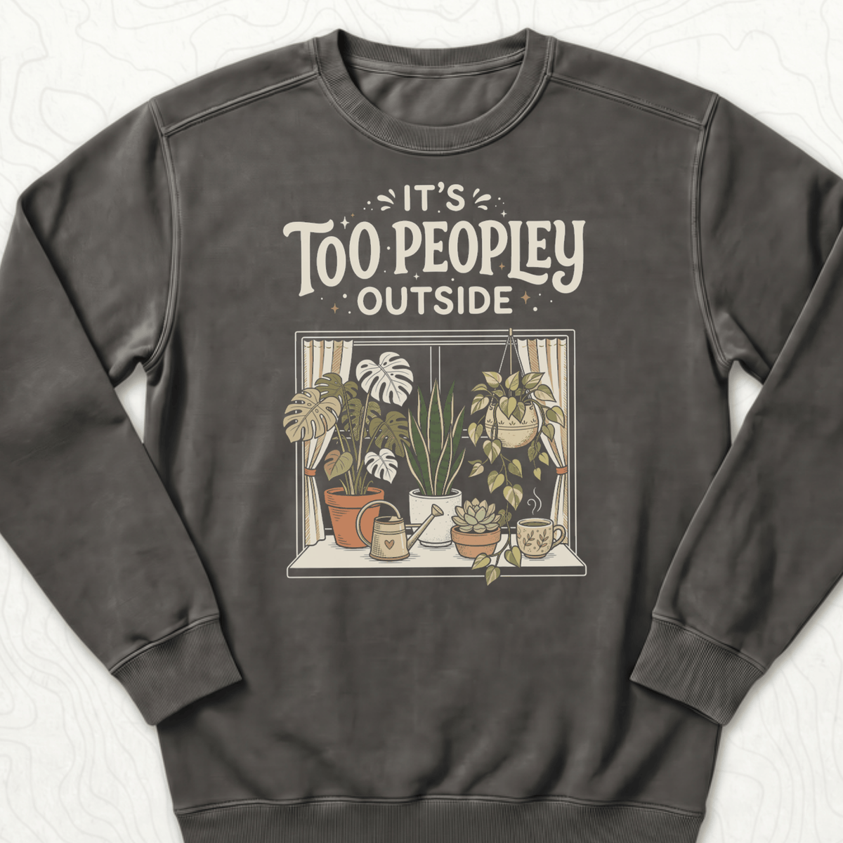 Too Peopley Outside Sweatshirt - Pepper