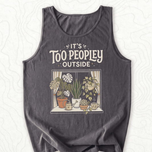 Too Peopley Outside Tank Top - Pepper
