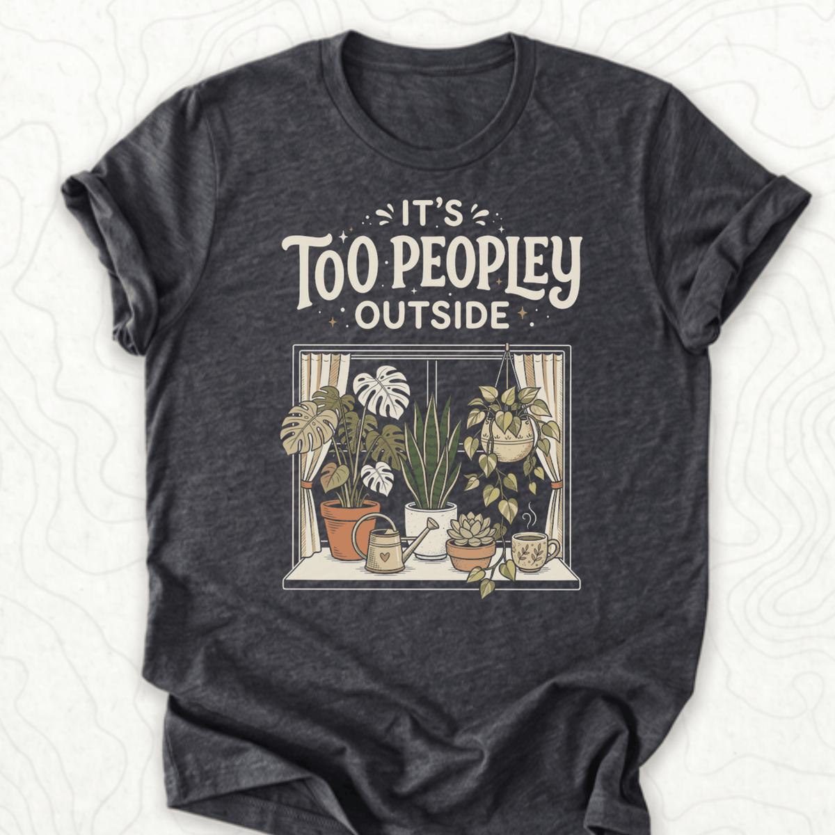 Too Peopley Outside Tee - Dark Grey Heather
