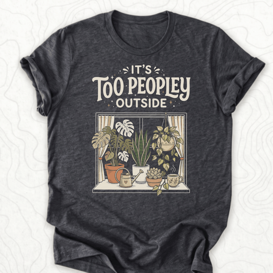 Too Peopley Outside Tee - Dark Grey Heather
