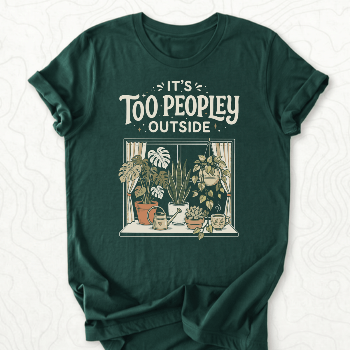 Too Peopley Outside Tee - Forest