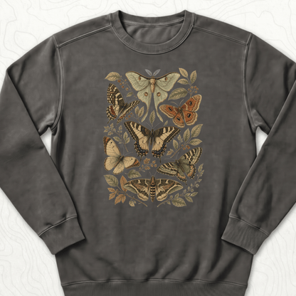 Vintage Butterflies Sweatshirt - Pepper