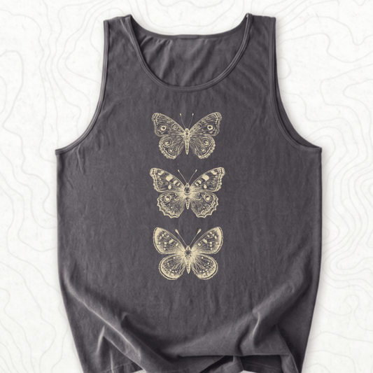 Vintage Butterflies Tank Top - Pepper