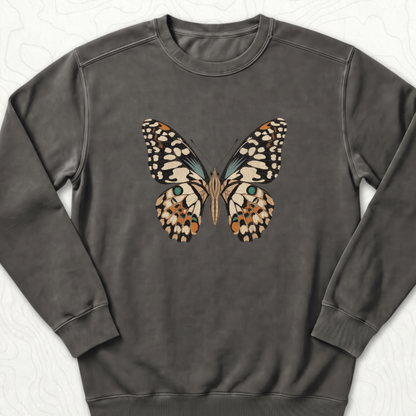 Vintage Butterfly Sweatshirt - Pepper