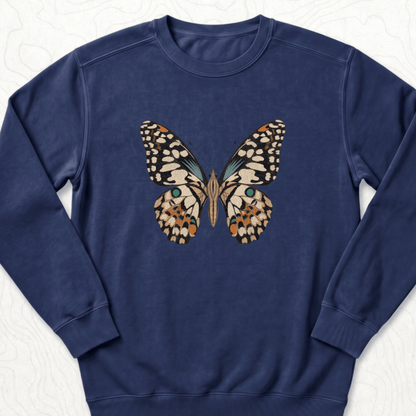 Vintage Butterfly Sweatshirt - True Navy