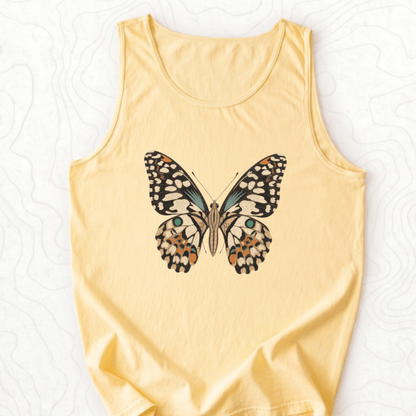 Vintage Butterfly Tank Top - Butter