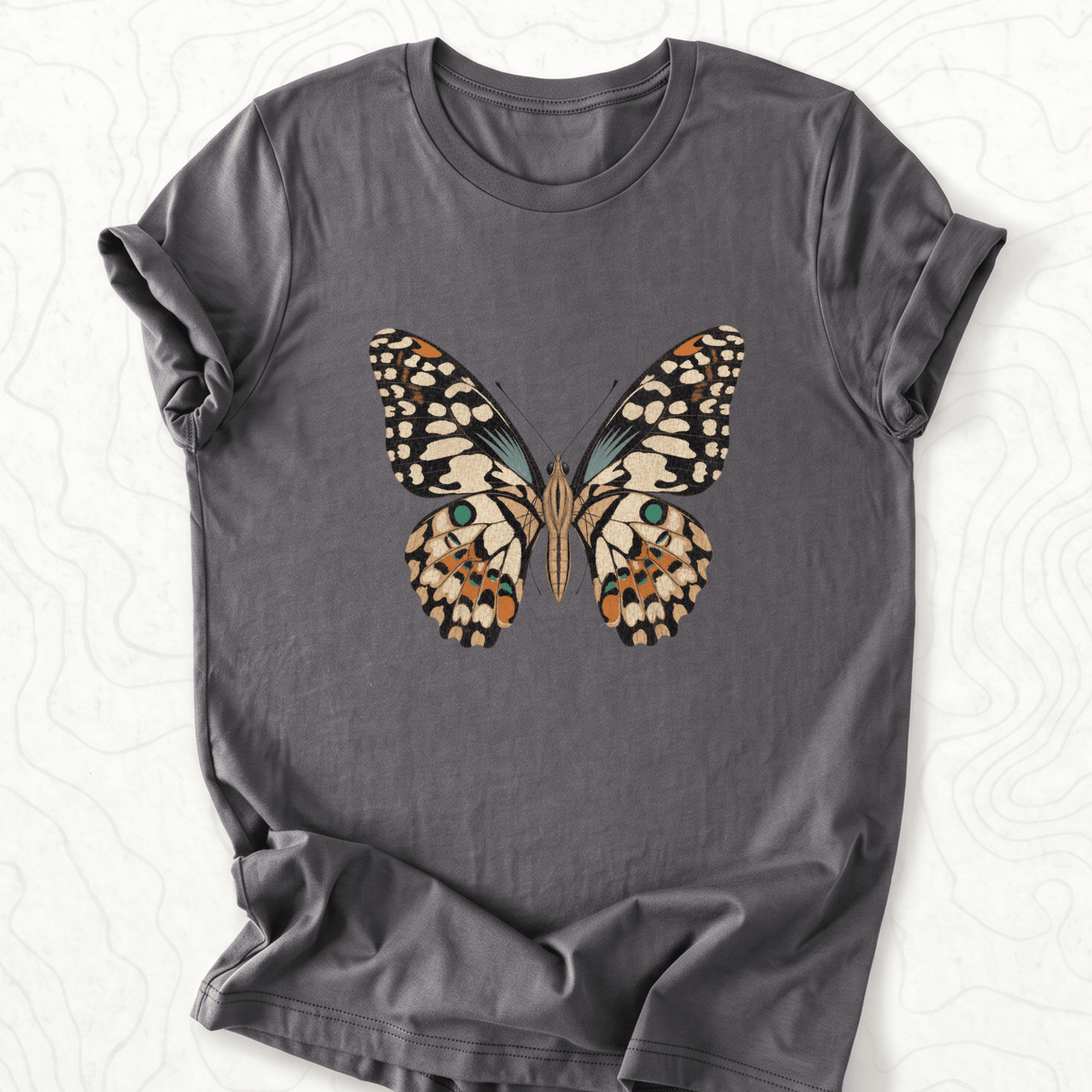 Vintage Butterfly Tee - Asphalt
