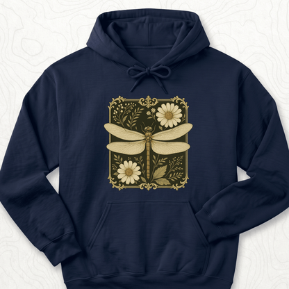 Vintage Dragonfly Hoodie - Navy