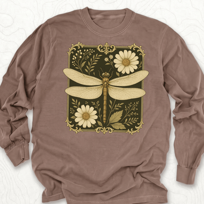 Vintage Dragonfly LS T-shirt - Espresso
