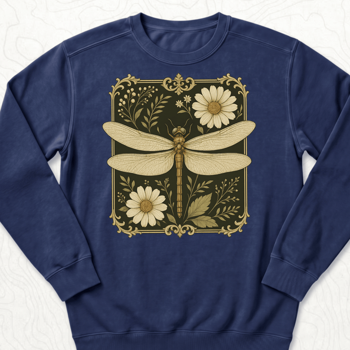 Vintage Dragonfly Sweatshirt - True Navy