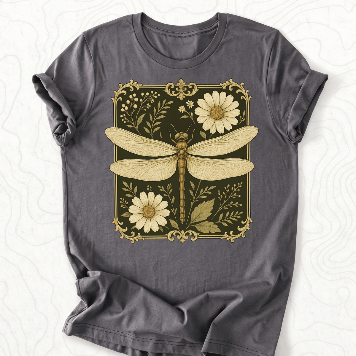 Vintage Dragonfly Tee - Asphalt
