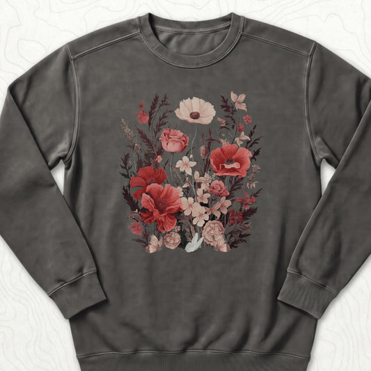 Vintage Wildflowers Sweatshirt - Pepper