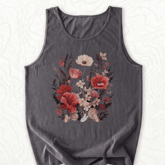 Vintage Wildflowers Tank Top - Pepper