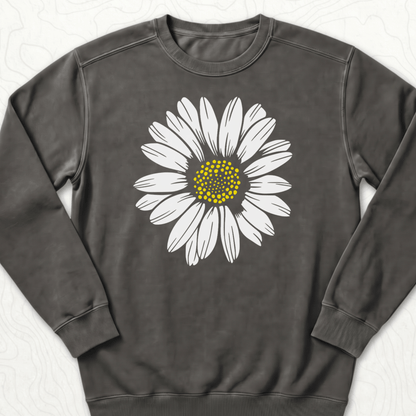 White Daisy Sweatshirt - Pepper