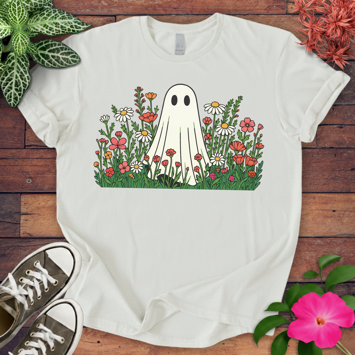Flower Ghost T-shirt