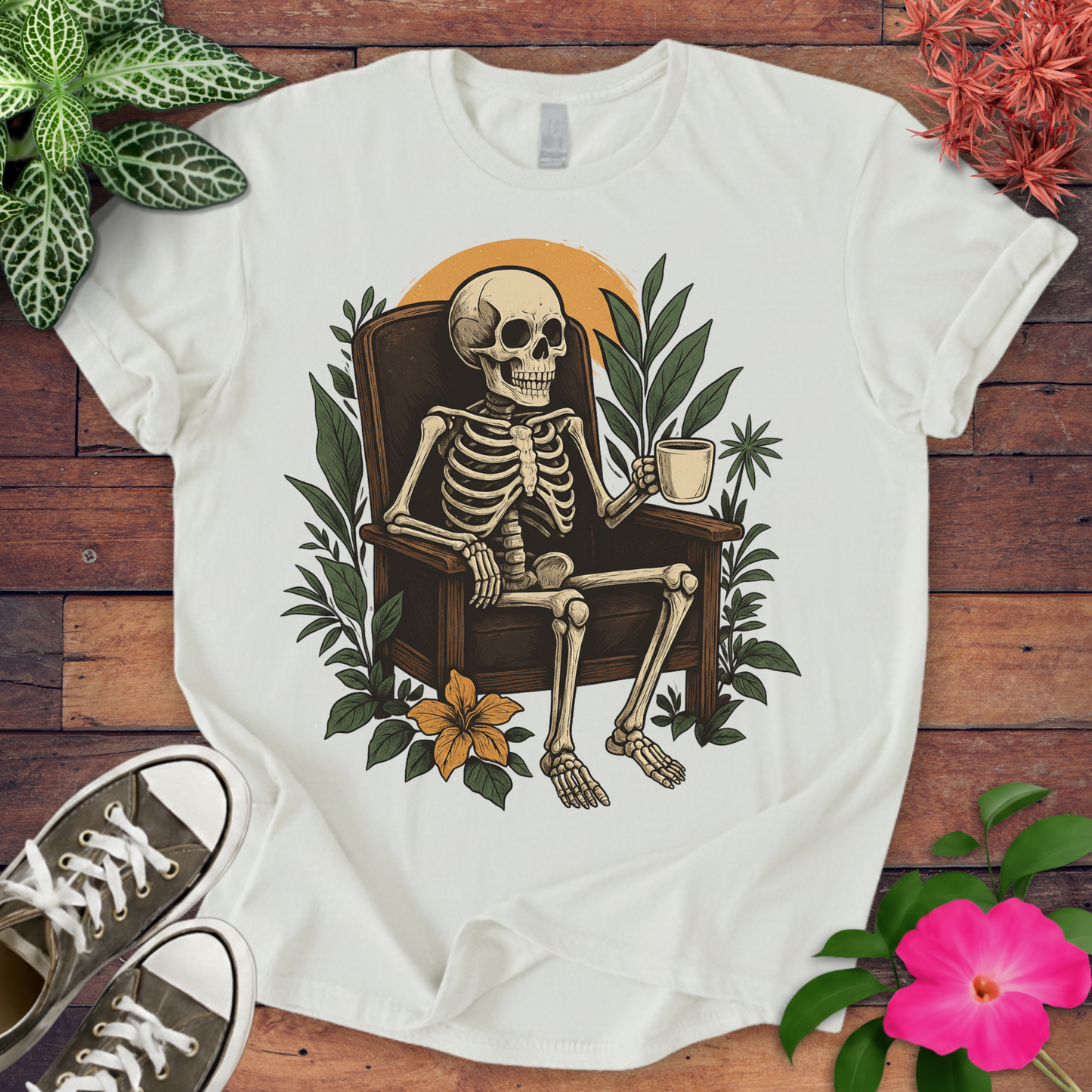 Skeleton Coffee T-shirt