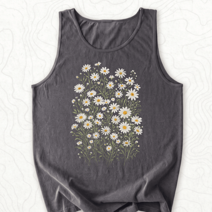 Wild Daisy Bouquet Tank Top - Pepper