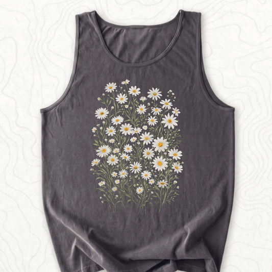 Wild Daisy Bouquet Tank Top - Pepper
