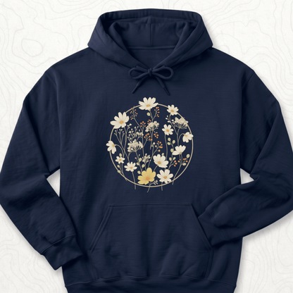 Wildflower Bouquet Hoodie - Navy