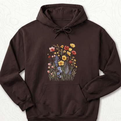 Wildflower Bouquet Hoodie - Dark Chocolate
