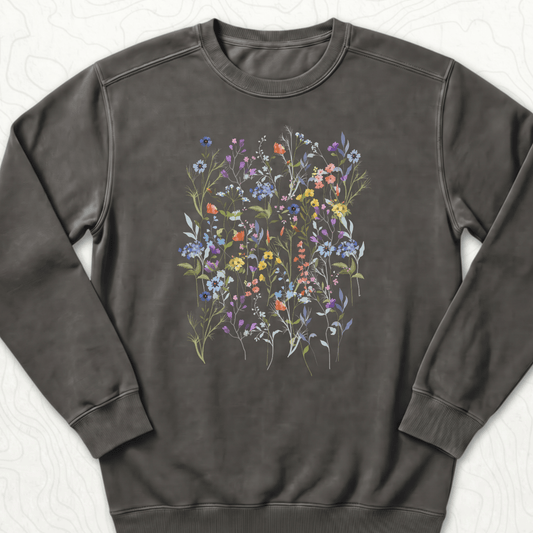 Wildflower Bouquet Sweatshirt - Pepper