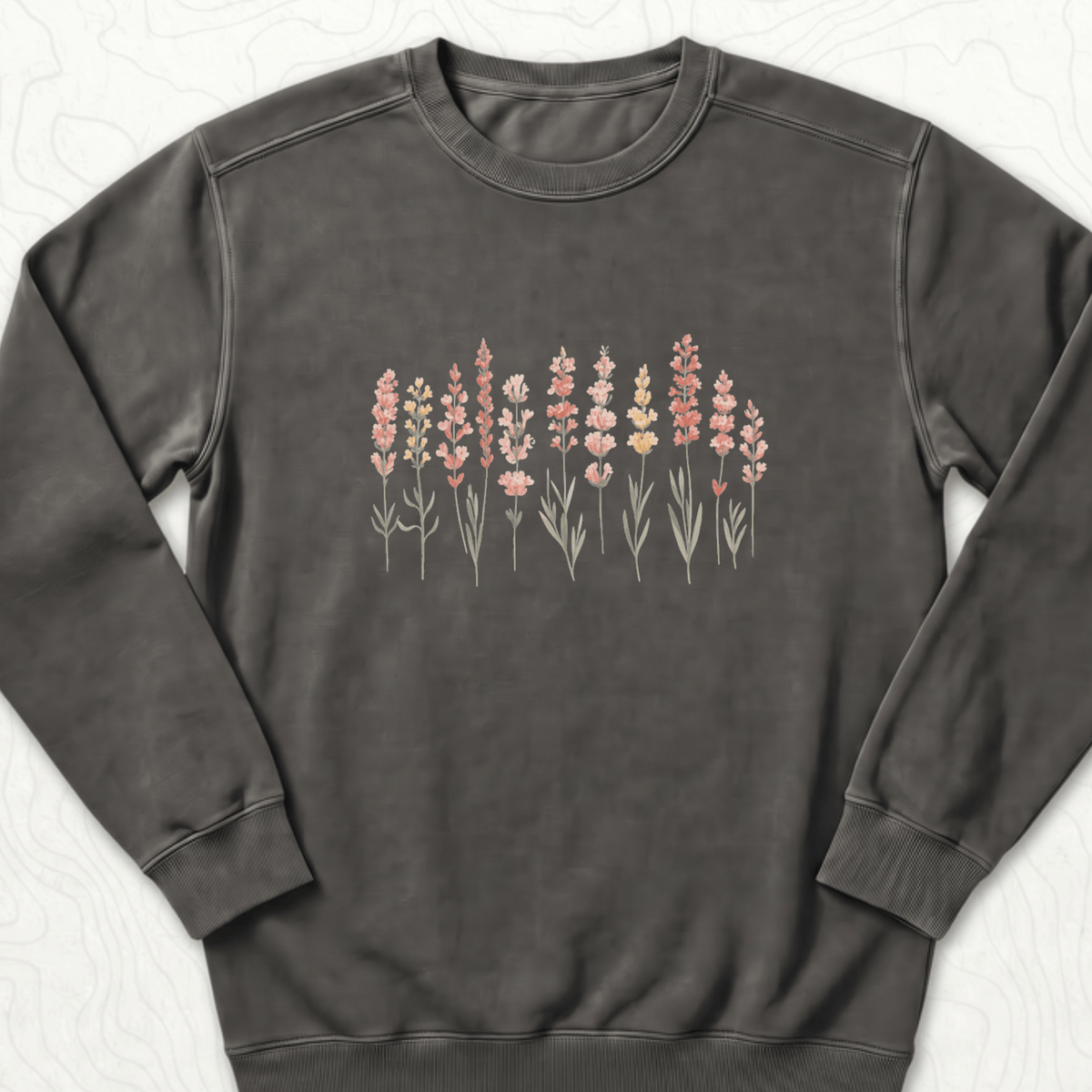 Wildflower Bouquet Sweatshirt - Pepper