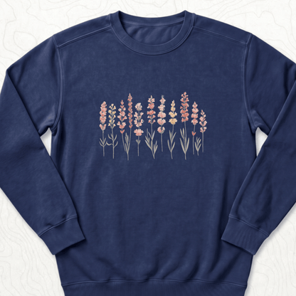 Wildflower Bouquet Sweatshirt - True Navy