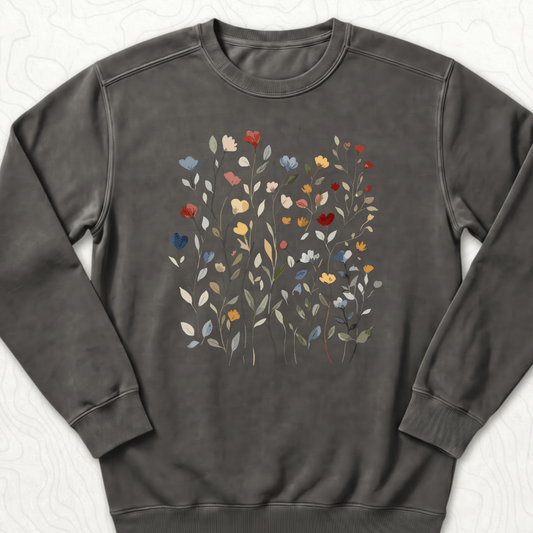 Wildflower Bouquet Sweatshirt - Pepper