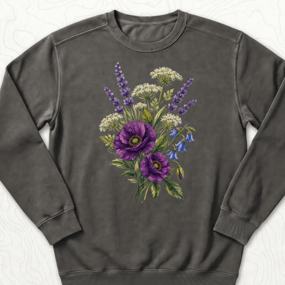 Wildflower Bouquet Sweatshirt - Pepper