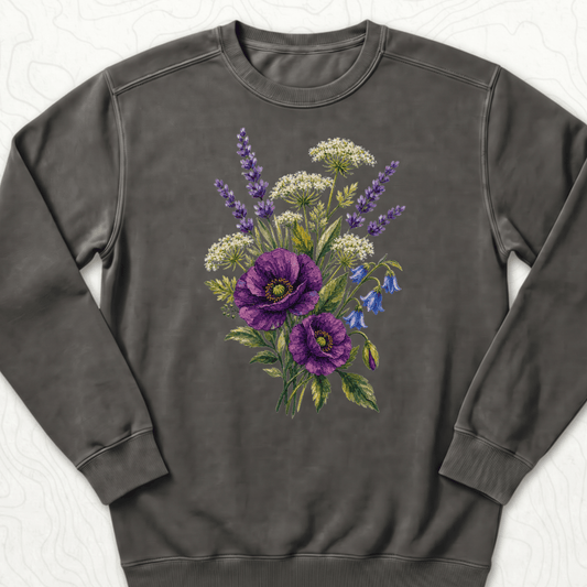 Wildflower Bouquet Sweatshirt - Pepper