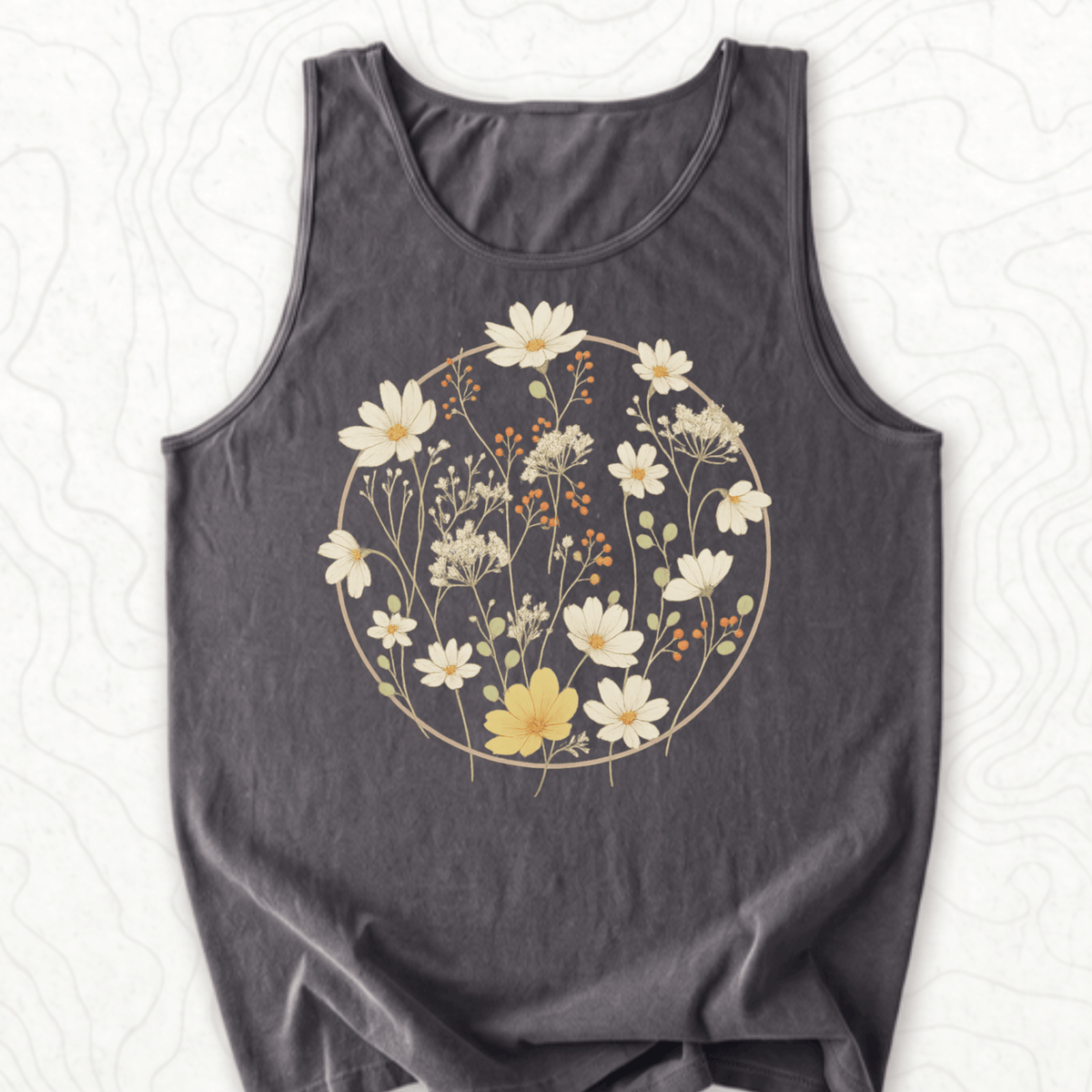 Wildflower Bouquet Tank Top - Pepper