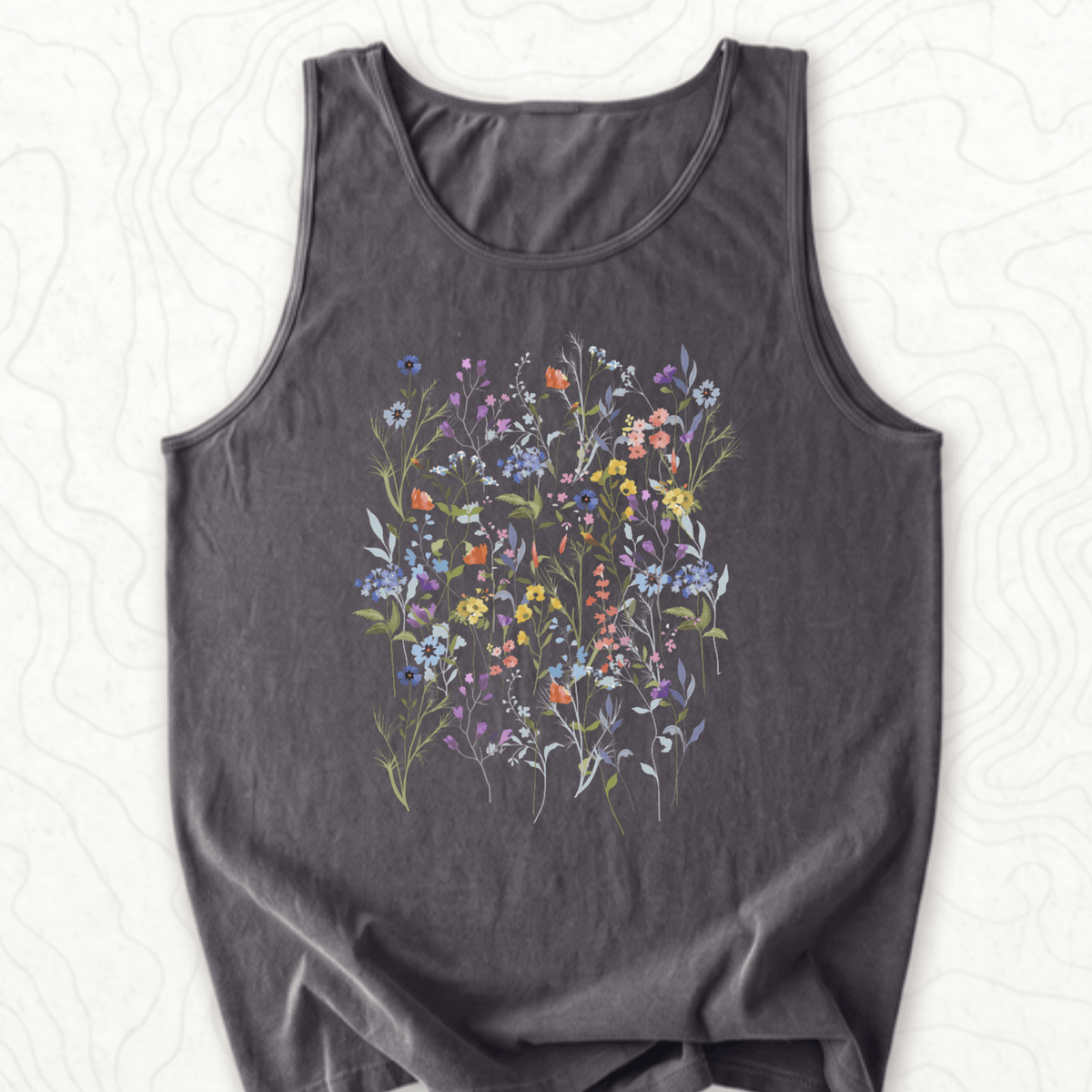 Wildflower Bouquet Tank Top - Pepper