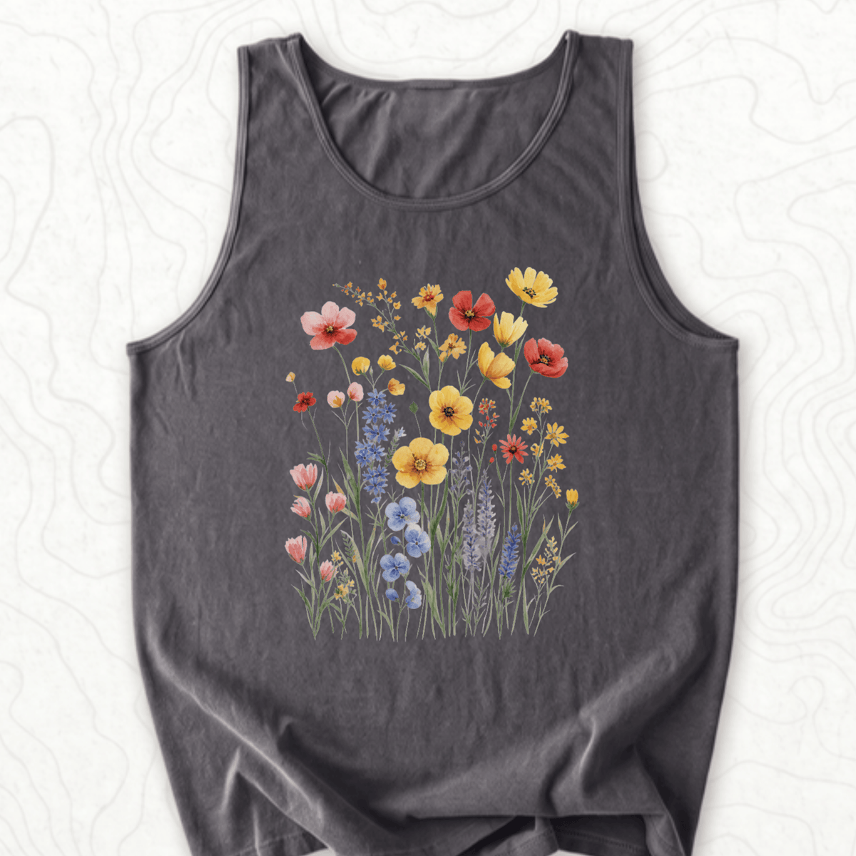 Wildflower Bouquet Tank Top - Pepper